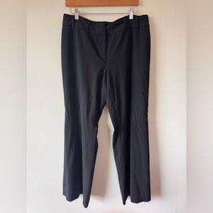 Vintage Ann Taylor Black Straight Leg Trouser Pants Size 12